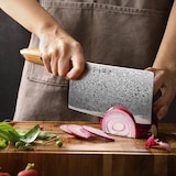 thumbnail of Hezhen - Damast-Hackbeil (chinesisches Kochmesser) - X01 Flaggschiff-Serie