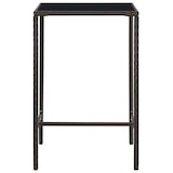 thumbnail of vidaXL Garten-Bartisch Braun 70x70x110 cm Poly Rattan und Glas