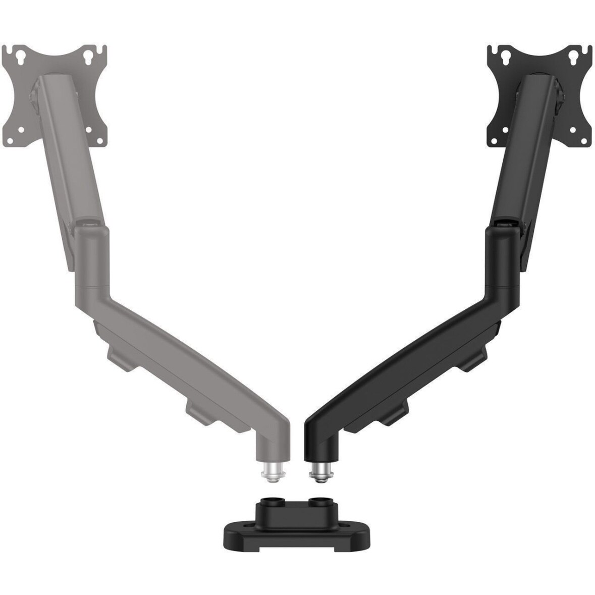 Monitorarm-Set Eppa 2 Monitore Tischklemme schwarz