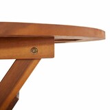 thumbnail of Mesa plegable de jardín de madera maciza de acacia 60x75 cm