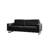 thumbnail of KAWOLA Sofa VILNIUS 2-Sitzer Lederfaserstoff schwarz