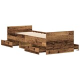 thumbnail of vidaXL Bettgestell ohne Matratze Altholz-Optik 90x200cm Holzwerkstoff