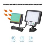 thumbnail of Lâmpada solar LED com sensor de movimento 72 LED-COB regulável com controlo remoto Luz solar Exterior jardim impermeável.