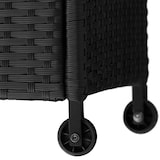 thumbnail of tectake Wicker opbergbox Kiruna met kunststof gaas, 120x55x61,5cm, 270l - zwart - 404594