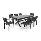 thumbnail of Ausziehbarer 10-Sitzer-Tisch aus Keramik und Aluminium