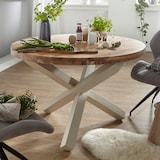 thumbnail of FineBuy Esszimmertisch rund Ø 120 cm Massiv-Holz Esstisch Küchentisch Landhaus