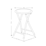 thumbnail of Pack de 10 taburetes plegables color negro. Modelo Palma