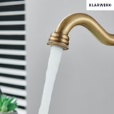 thumbnail of JULIAN | Rubinetto da bagno alto vintage in ottone dorato | Miscelatore retrò in acciaio inox per lavabo freestanding | con rubinetto gastronomico