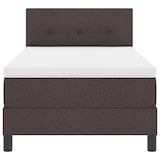 thumbnail of vidaXL Boxspringbett mit Kopfteil Dunkelbraun 80 x 200 cm Stoff