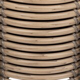 thumbnail of Lot de 3 Cache-pots aspect Rotin sur pied en métal Noir D 17 D 25 et D 36 cm