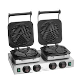 thumbnail of Dubbel digitaal wafelijzer van roestvrij staal, geëmailleerd gietijzer, 4400 W, 220 V - MONO