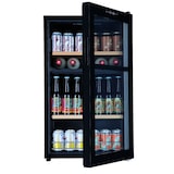 thumbnail of Bierkoelkast Montréal - Vrijstaand - Zwart - Bierklimaatkast 72 flessen - 85 x 49.5 x 43 cm - Glazen deur