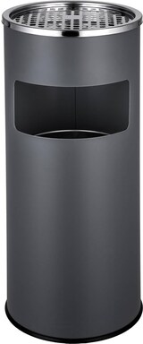 thumbnail of HELLOSHOP26 cendrier extérieur design avec poubelle en acier inoxydable 30 litres gris