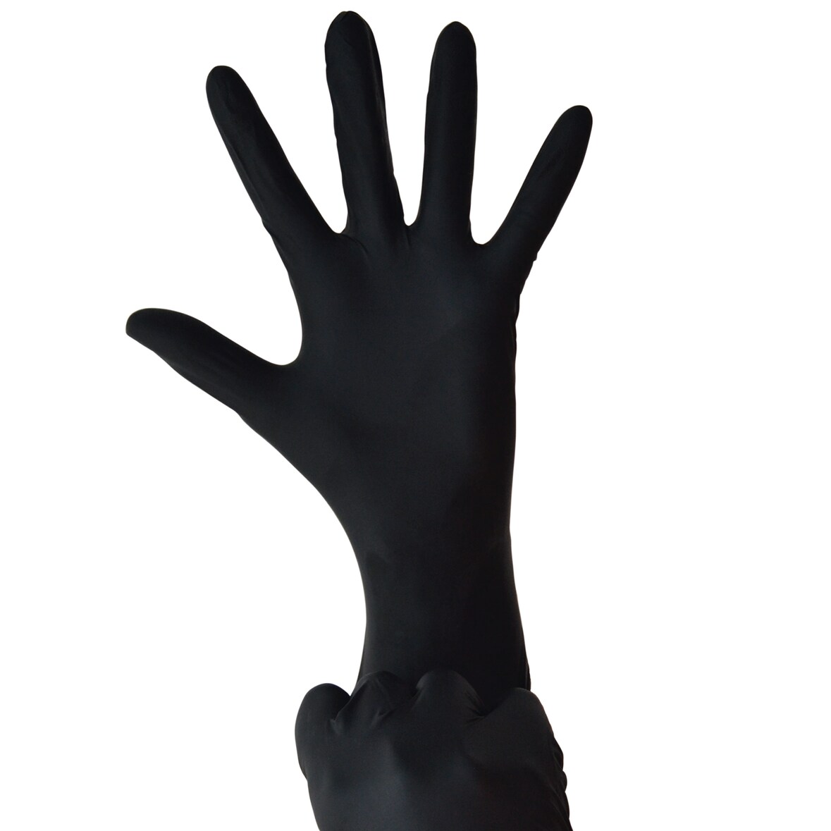 Guantes nitrilo negro 6 gr. sin polvo 100 uds.  Ambidiestro, categoría III SANYC Talla XL ideal talleres y cocina