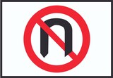 thumbnail of Wenden verboten Symbol Schild A4 (210x297mm)