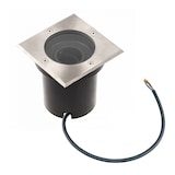 thumbnail of LED Bodenleuchte Bodeneinbauleuchte Bodenstrahler Befahrbar Edelstahl Rostfrei Eckig mit GU10 Fassung | 130 x 130 x 129mm (B. x L. x H.)