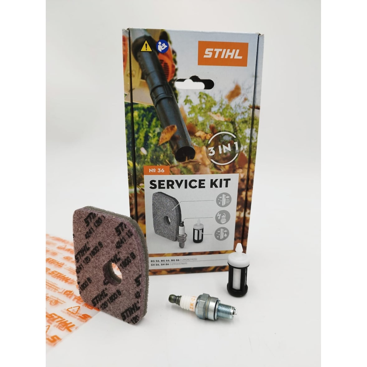 STIHL Service Kit 36 BG 56, 66, 86, SH 56, 86 42410074100 Filter, Zündkerze