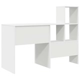 thumbnail of vidaXL Schreibtisch mit Regal Weiß 131,5 x 50 x 106,5 cm Holzwerkstoff