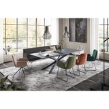 thumbnail of KAWOLA Esszimmerbank CHARME Cord grau 206cm