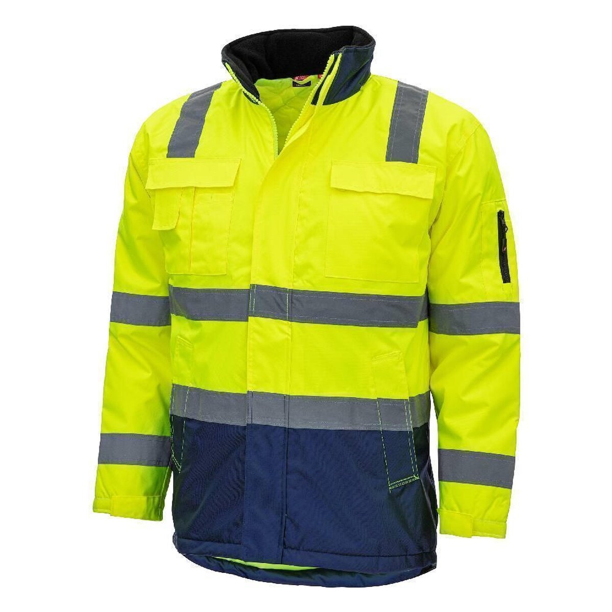 AS Arbeitsschutz Arbeitsjacke Nitras Motion Tex VIZ Warnschutz Parka | Gr. 3XL | neongelb