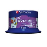 thumbnail of VERBATIM DVD+R 43512 16x 4,7GB Wide Printable Surface 50 St./Pack.