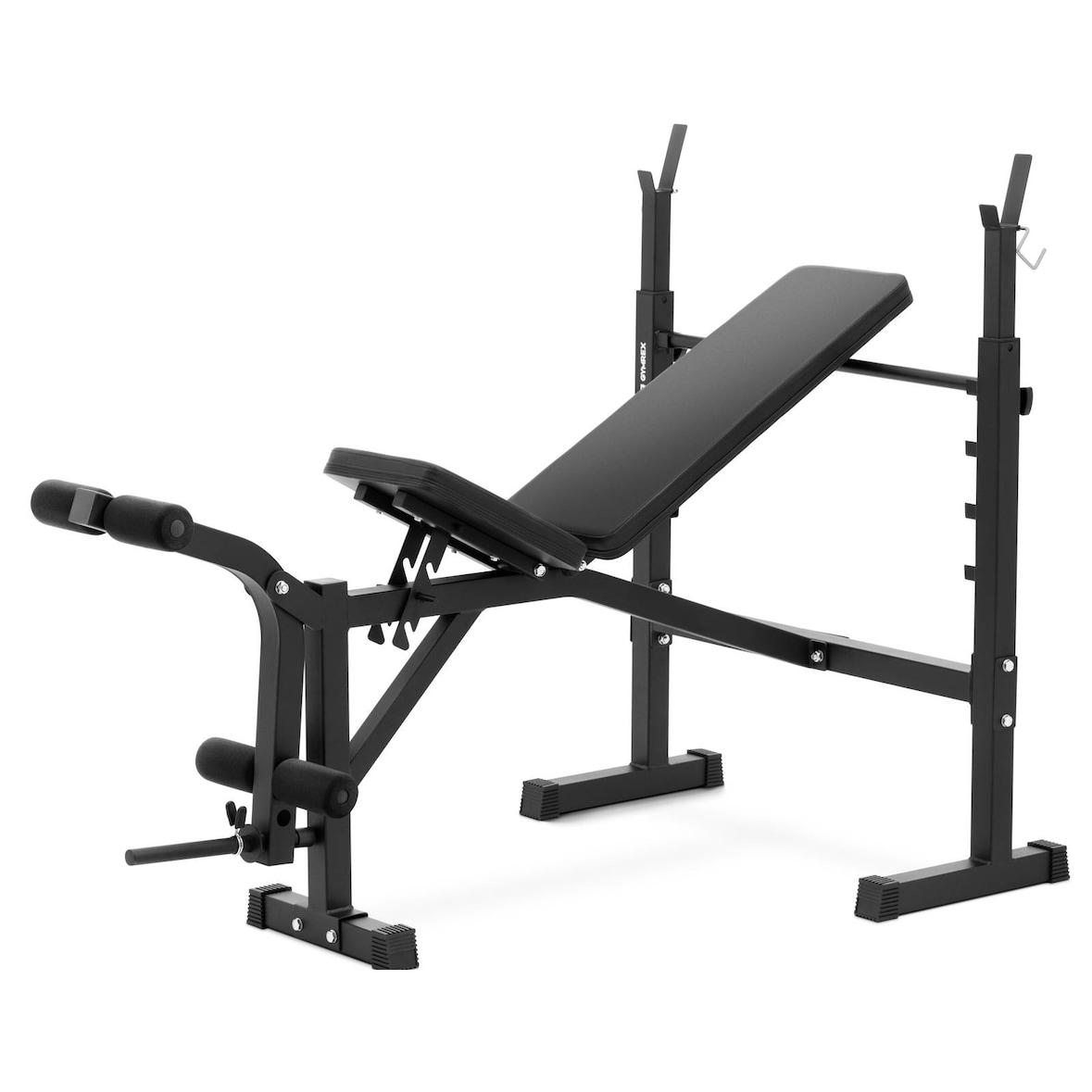 Gymrex Panca multifunzione - Capacità di carico fino a 100 kg - Regolabile - Inclinazione: 180 - 152°