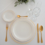 thumbnail of EME Mobiliario Juego Vajilla Florencia Crema fabricado en gres vitrificado 18 piezas