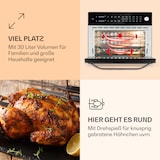 thumbnail of Vigor Air Heißluftfritteuse 1800 W 30 Liter 18 Programme Schwarz