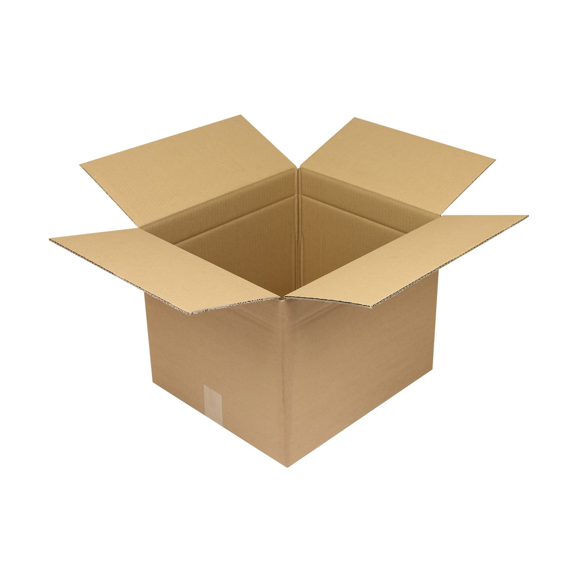 Wellpapp-Faltkarton 2-wellig, 420x370x323mm, Qual. 2.30BC, braun, Fefco 0201, Höhenrillung 263mm, 10 Kartons