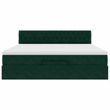 thumbnail of vidaXL Ottoman-Bett mit Matratze & LEDs Dunkelgrün 180x200 cm Samt