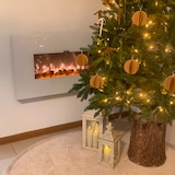 thumbnail of Sined Monte Elektrischer Wandkamin Aus Stahl Und Glas 1500w Flammeneffekt Led Weiß