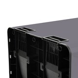 thumbnail of SVITA TMH2X30 Mülleimer 60L Mülltrennsystem 2 Fächer 2x30L Softclose-Deckel Pedal versteckbar Kunststoff Inneneimer Grau