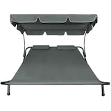 thumbnail of Gartenliege für 2 Personenschwarz/grau