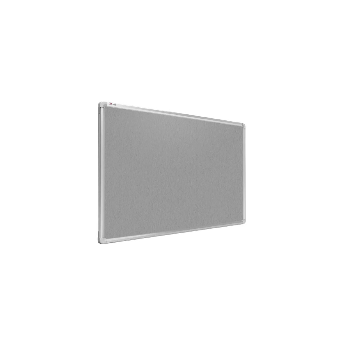 ALLboards Lavagna in feltro grigio 90x60cm con cornice in alluminio