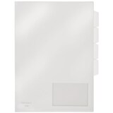 thumbnail of Sichthüllen-Register A4 PP 3 Fächer mit Taben transparent