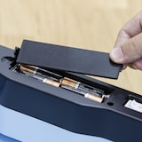 thumbnail of SWAN Retro Pattumiera con Sensore di Apertura Automatica, Metallo, 45 Litri, Vintage, SWKA4500BLNEU, Blu