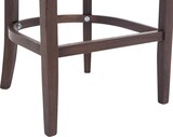thumbnail of Barhocker KAGAD - Stoff Taupe 55x57x109 cm Dunkelbraun | Barstuhl Mit Lehne Tresenhocker Tresenstuhl Kneipenhocker Kneipenstuhl