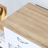 thumbnail of Carrello Carrellino da Cucina Salvaspazio in Legno MDF Bianco