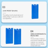 thumbnail of Nakloe - (Pack de 4 Unidades) - Acumuladores de Frio - 200 g - Placas de Hielo - Nevera portatil - Acumulador Frio - Placa Hielo - Bloques Hielo