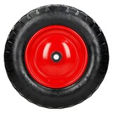 thumbnail of ECD Germany Schubkarrenrad 4er Set luftbereift 4.80/4.00-8 Ø390 mm, 200 kg, Reifen mit Stahlfelge Rot, Ersatzrad für Schubkarre