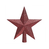 thumbnail of Christbaumspitze Stern mit Glitzer 19cm Kunststoff - Ochsenblut