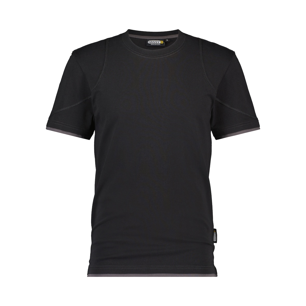 DASSY® Kinetic T-Shirt Arbeit schwarz/anthrazitgrau S