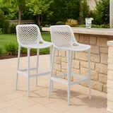 thumbnail of Lot de 2 tabourets de bar extérieurs Air Blanc