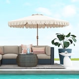thumbnail of Outsunny Ombrellone da Giardino a Manovella Inclinabile 2.7x2.4m Crema