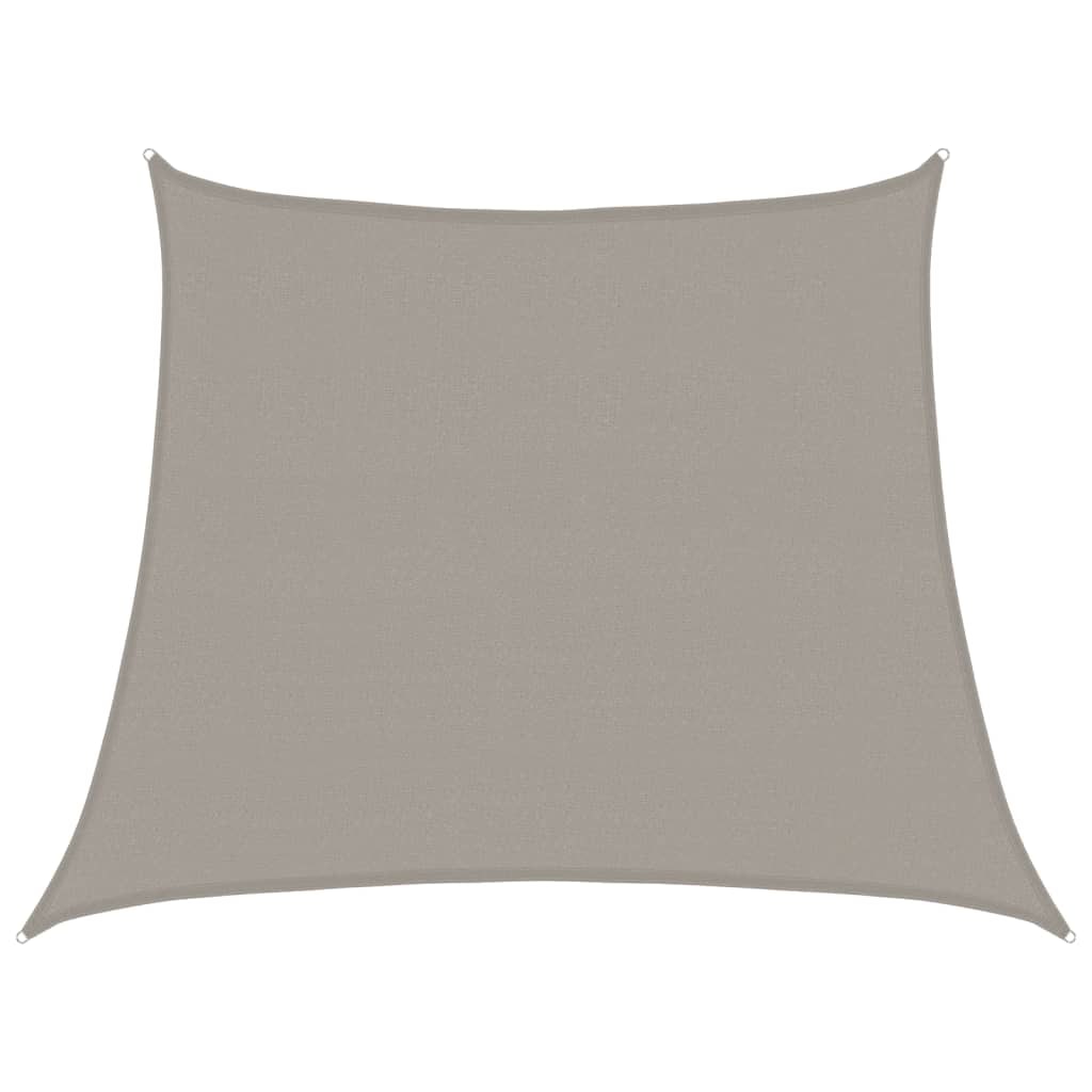 Vela ombreggiante 160 g/m² trapezio grigio chiaro 3/4x3 m HDPE modello Soleil Lumina