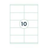 thumbnail of Universele A4 etiketten 25 vel 105x57 mm TRANSPARANT, voordeelpak: 3x 25 vel