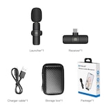 thumbnail of Microphone Sans Fil Réduction De Bruit Pour Appareils USB-C Chargement Téléphone YONIS