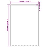 thumbnail of vidaXL Spitzenvorhang mit Vorhängen Floral Weiß 220x150cm Polyester