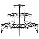 thumbnail of tectake Etagère pour plantes angle 3 niveaux - noir - 401712