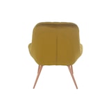 thumbnail of SalesFever Loungesessel mit XXL-Sitzfläche | Bezug Stoff in Samt-Optik | Gestell Metall in Holzoptik | üppige Steppung | B 76 x T 87 x H 86cm | gelb